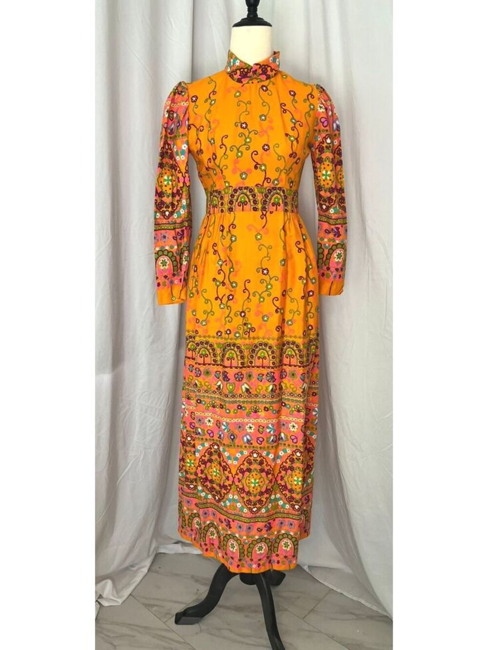 Vintage 70s This Is Yours San Francisco Prairie Maxi Dress | Boho Hippie SML